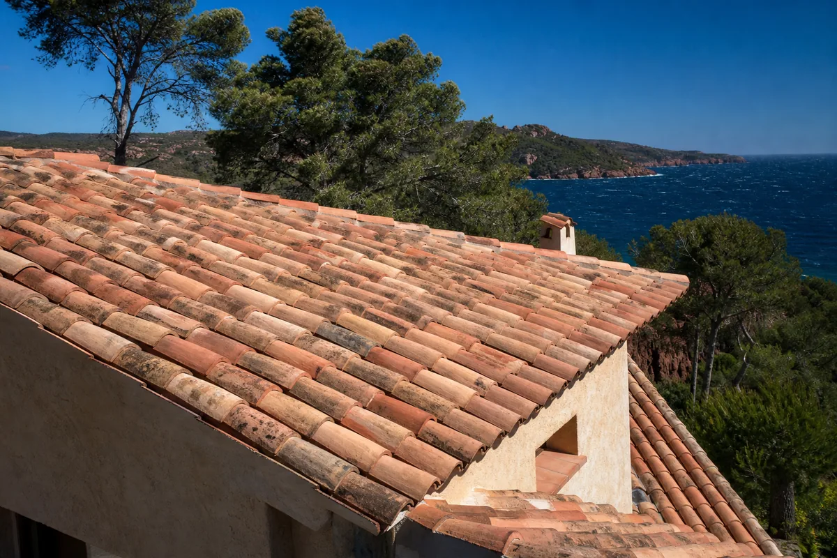 Couvreur à Saint-Raphaël : entretien de toiture sous l'Estérel