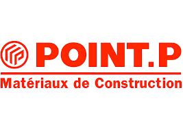 Logo de Point P, partenaire de Stanegri Toiture pour vos travaux de toiture couverture et zinguerie